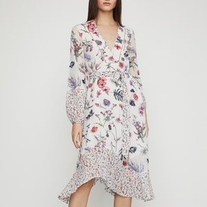 NWOT Mixed Wildflowers Asymmetrical Dress
